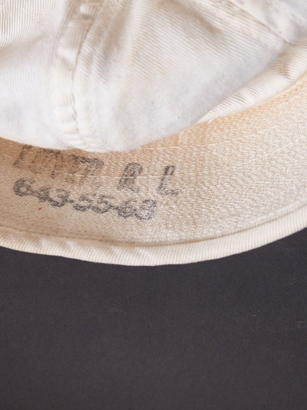 1960s Sailor Uniform Navy Hat Off White